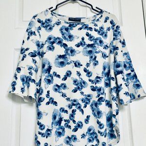 Blue Floral Shirt